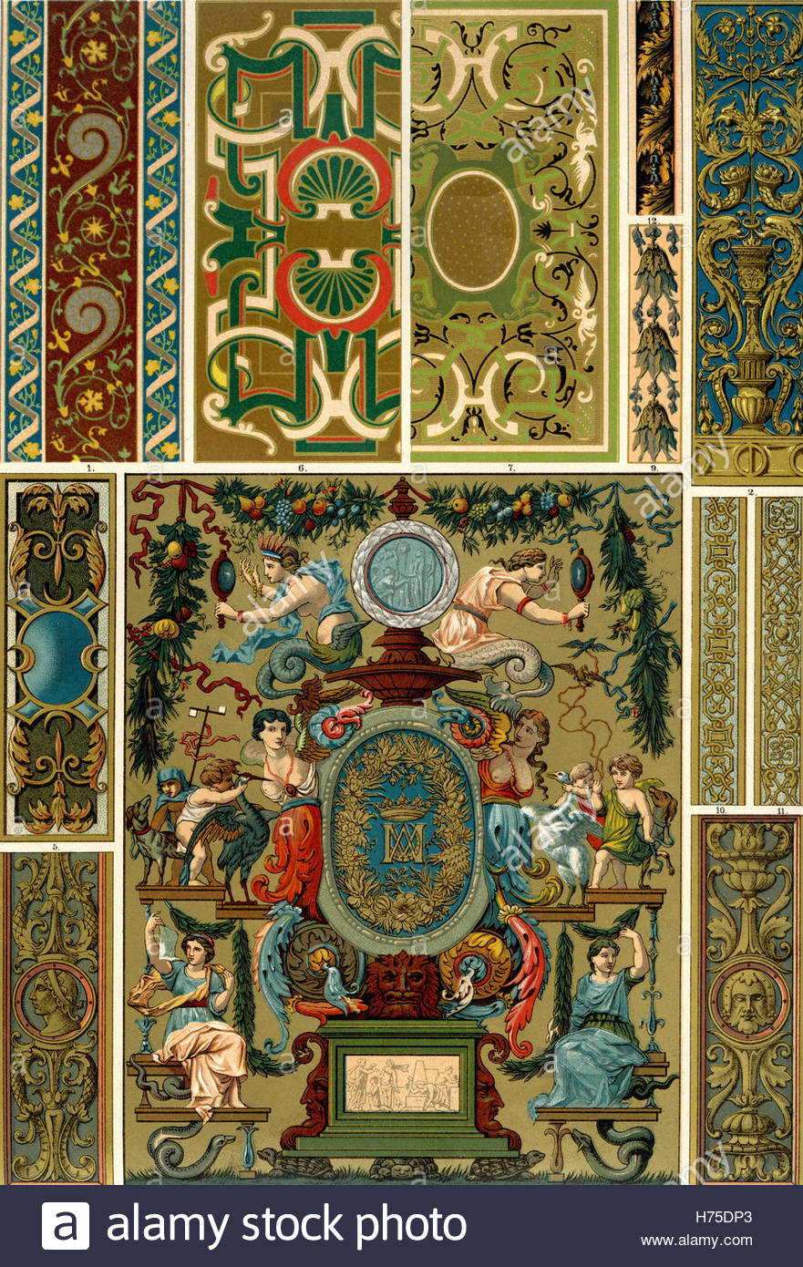 881x1390 Ornamentenschatz 1887 Painting And Sculpture French Renaissance - French Renaissance Painting