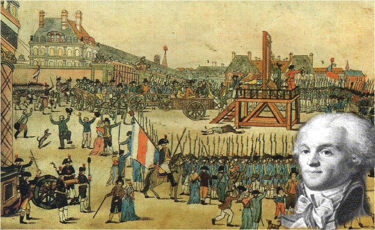 750x460 On This Day In History Maximilien Robespierre Sent - French Revolution Guillotine Painting