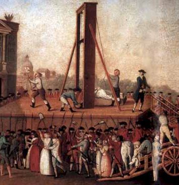 355x367 Who Doesn'T Love A Relaxing Day Watching Heads Being Chopped Off - French Revolution Guillotine Painting