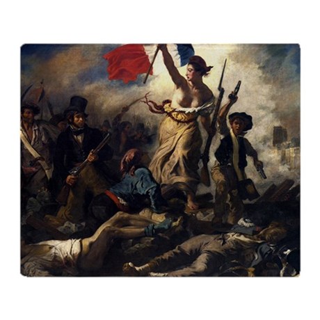 460x460 Delacroix French Revolution Painting Throw By Wickeddesigns4 - French Revolution Painting
