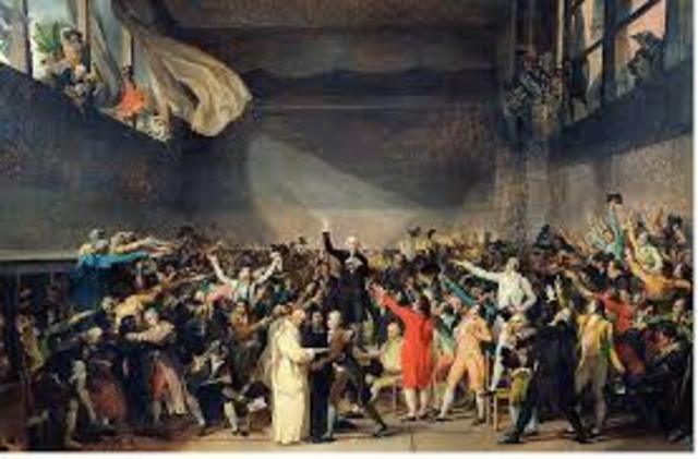 640x421 French Revolution Napoleon Timeline Tennis Court Oath Painting - French Revolution Painting