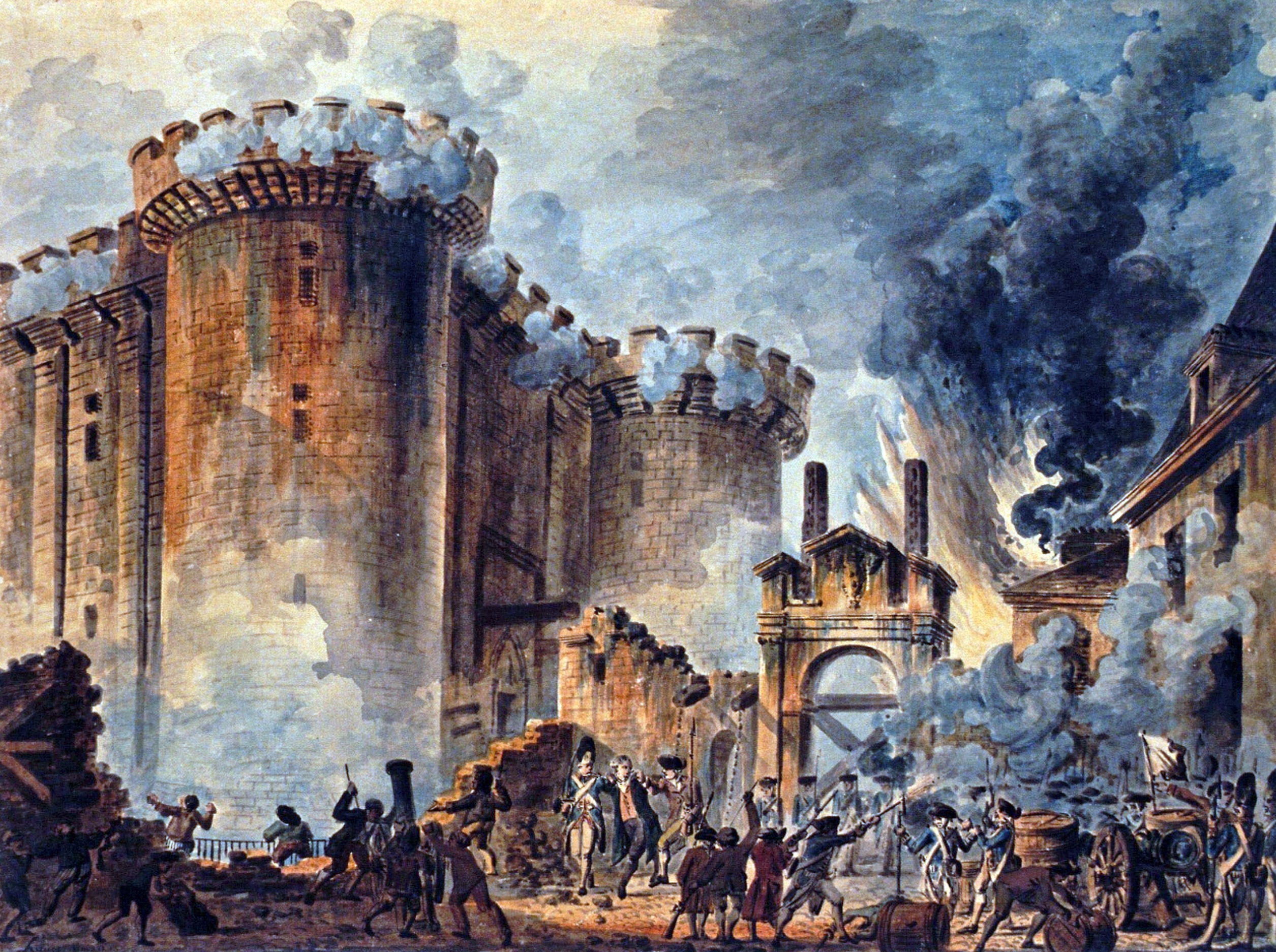 2510x1874 Storming Of The Bastille - French Revolution Painting 1789