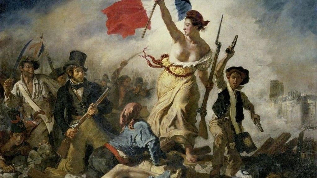 1021x574 Bare Breasts - French Revolution Painting