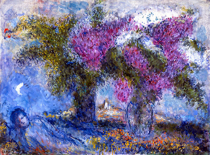 670x494 Marc Chagall, Flowers, And The French Riviera The Color Of Dreams - French Riviera Painting