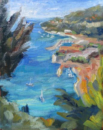 343x432 Niki Gulley Just Sold French Riviera Oil Painting By - French Riviera Painting