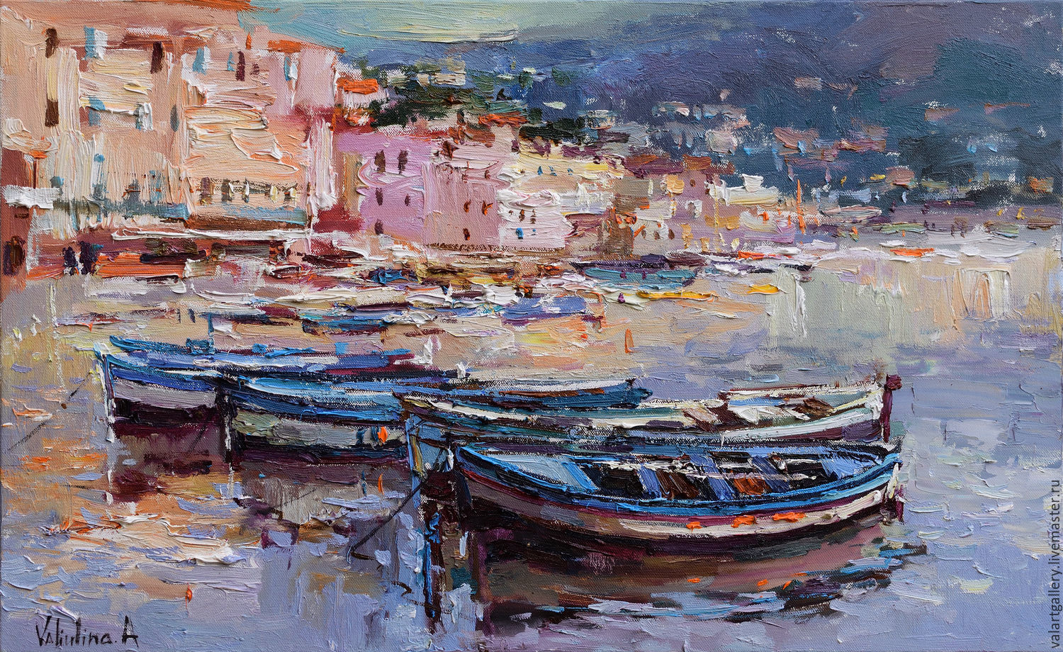 1500x920 Villefranche Harbor, French Riviera - French Riviera Painting