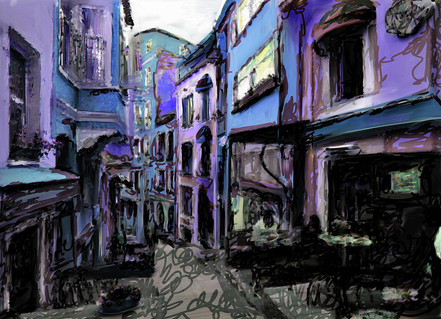 900x651 Painting 771 3 French Street Painting By Mawra Tahreem - French Street Painting