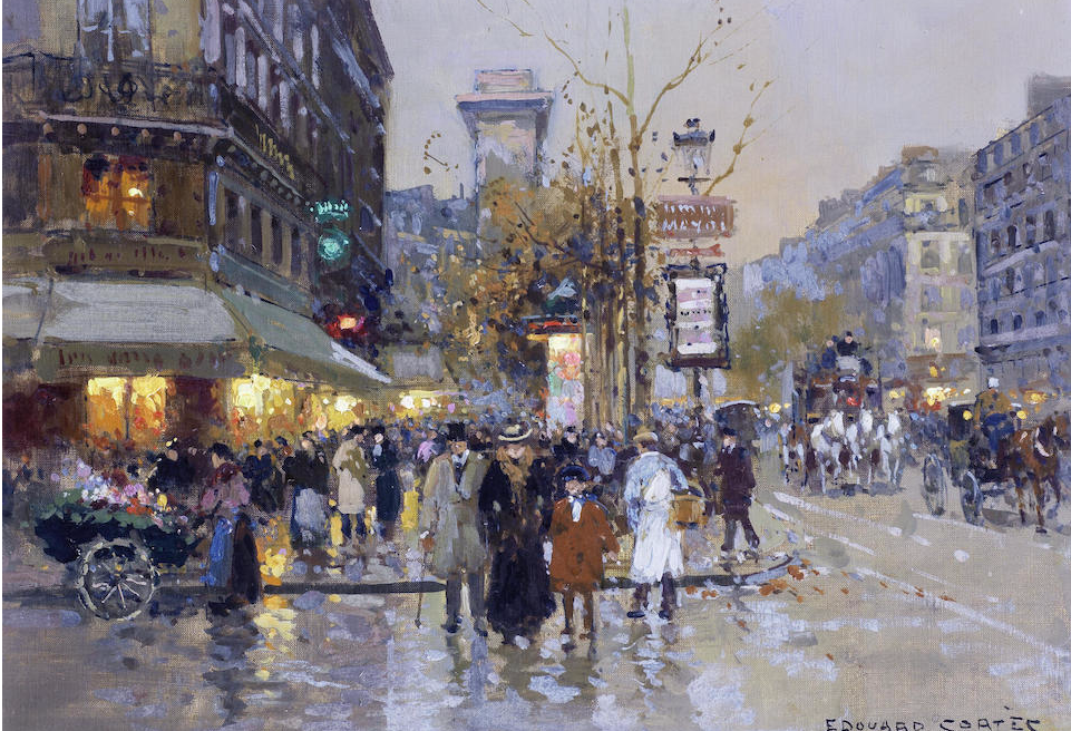 961x656 Art Collector 27 Paintings Of Parisian Street Scenes By - French Street Painting