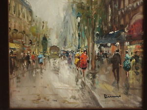 300x225 Pietro Demone Paris Street Scene French Impressionist Oil Painting - French Street Scene Oil Painting