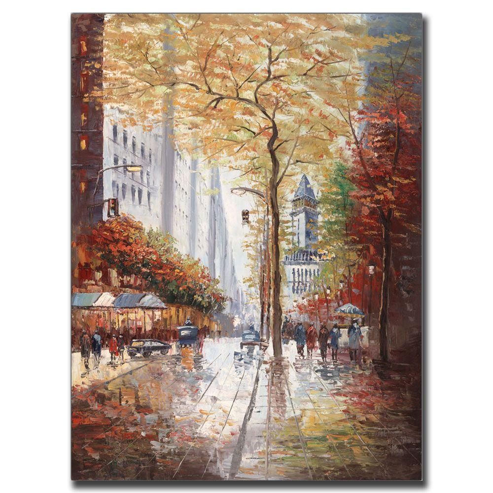 French Street Scene Painting