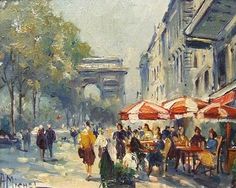 236x188 72 Best French Street Scenes Paintings Images - French Street Scene Painting