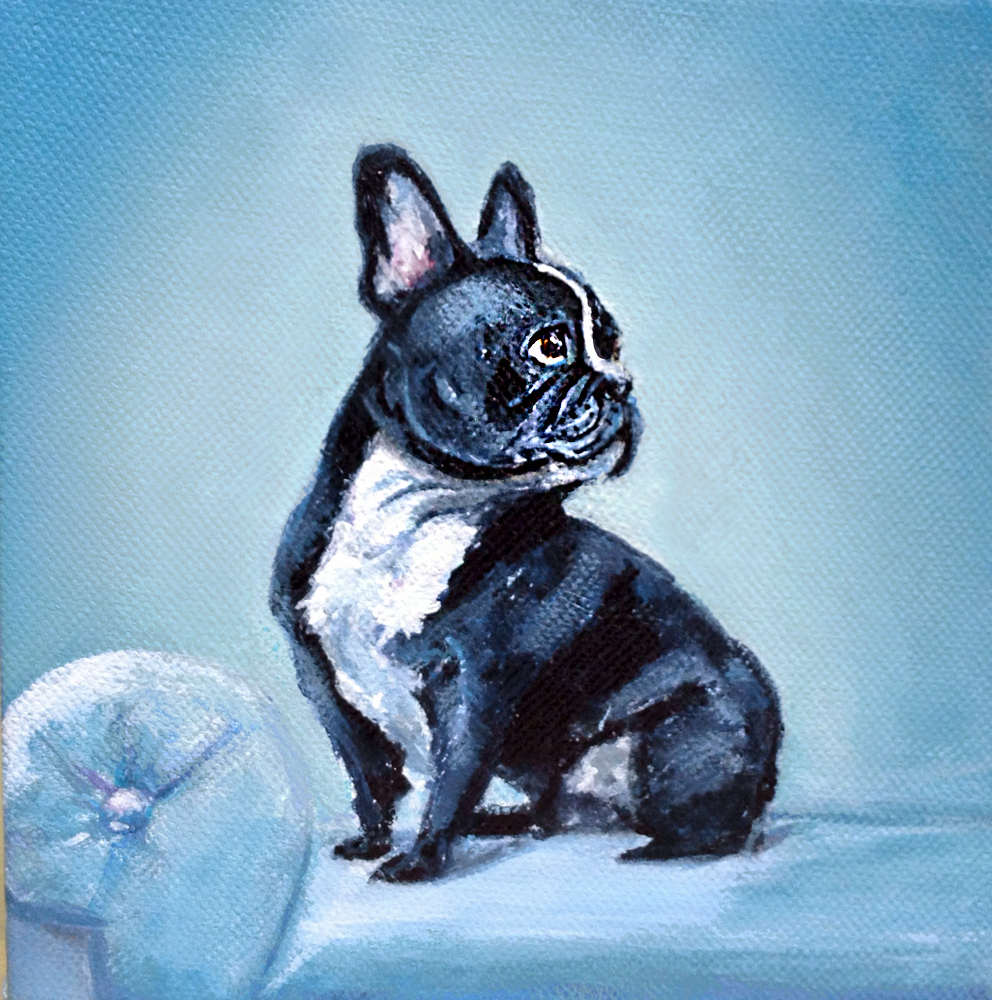 Frenchie Painting at PaintingValley.com | Explore collection of ...