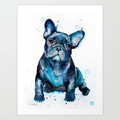 236x236 Wish My Tat Was A French Bulldog Bulldog Tattoos - Frenchie Painting