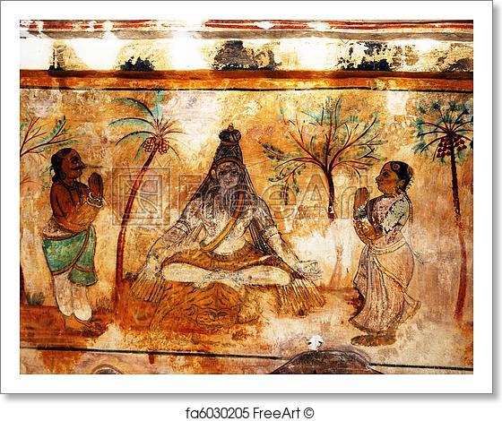 560x470 Free Art Print Of Fresco Paintings. Beautiful And Colorful Fresco - Fresco Wall Painting