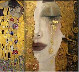 300x273 Freya's Tears Classic Fine Art Gustav Klimt Huge Oil Painting - Freya Painting