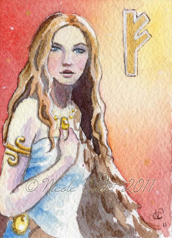 570x788 Freya Aceo By Nicolecadet - Freya Painting