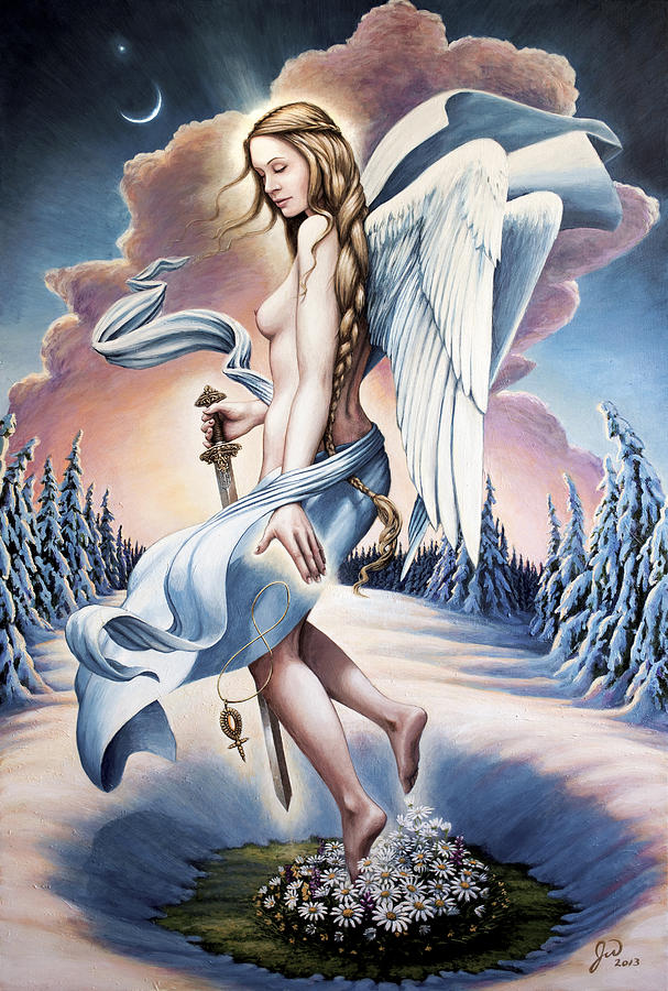 607x900 Freya Painting By Jonathan Weber - Freya Painting