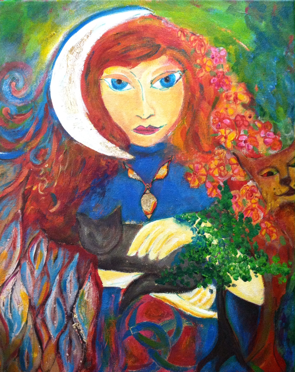 1016x1280 Painting The Goddess Whitney Freya - Freya Painting