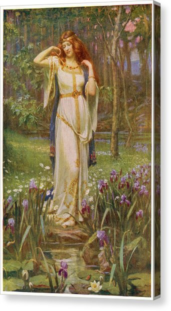 342x622 Freyja And The Necklace Drawing By Mary Evans Picture Library - Freyja Painting