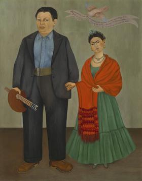 280x356 Frieda And Diego Rivera - Frida Diego Painting