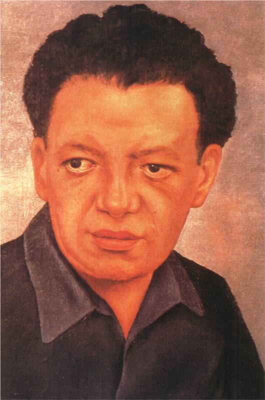 530x800 Portrait Of Diego Rivera - Frida Diego Painting