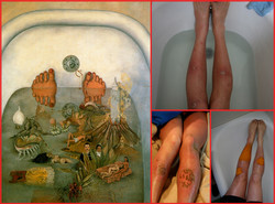 250x185 Water Bath Paintings - Frida Kahlo Bathtub Painting