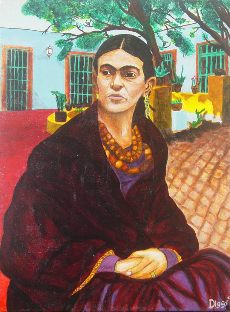 770x1042 Saatchi Art Frida Kahlo Painting By Michael Diggs - Frida Kahlo Painting