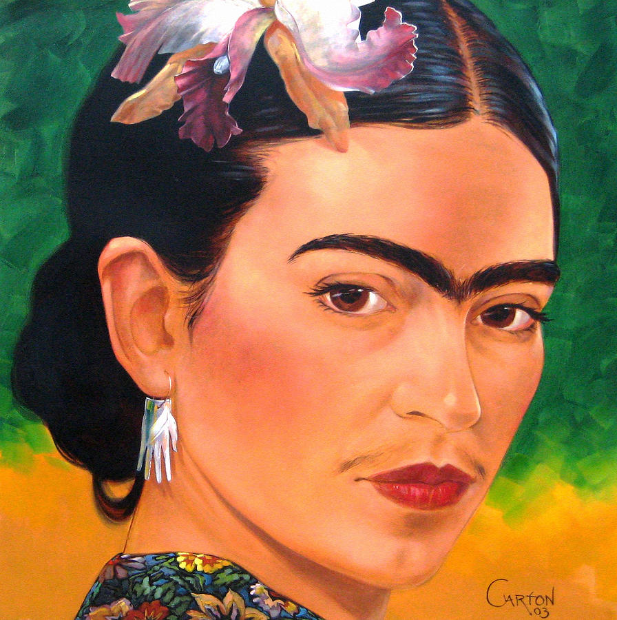 896x900 Frida Kahlo 2003 Painting By Jerrold Carton - Frida Kahlo Painting