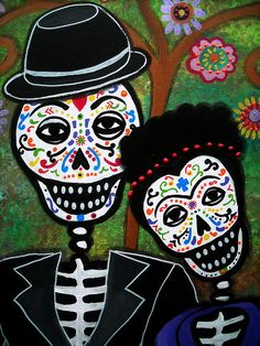 Frida Kahlo Skull Painting at PaintingValley.com | Explore collection ...