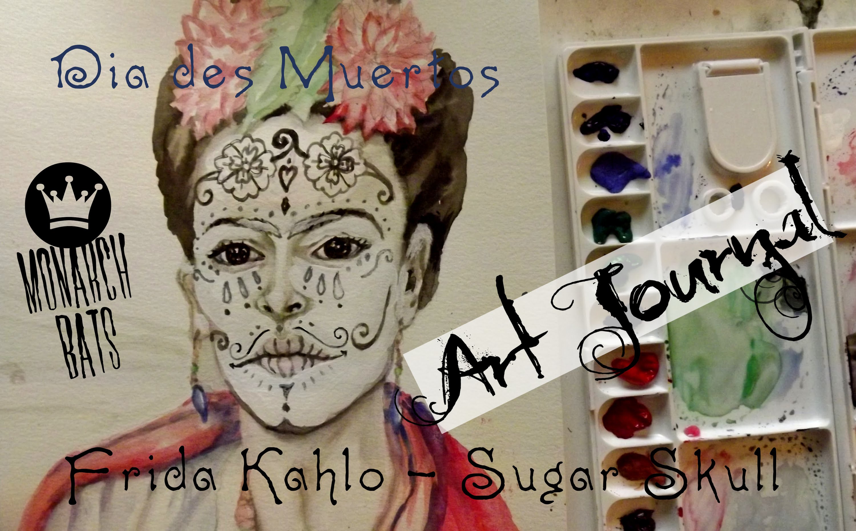 3000x1862 Frida Kahlo - Frida Kahlo Sugar Skull Painting