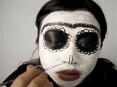 480x360 Frida Kahlo Sugar Skull Face Painting Tutorial - Frida Kahlo Sugar Skull Painting