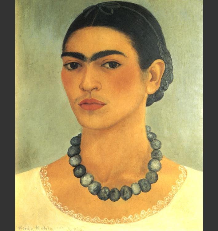 709x750 Frida Kahlo Fridakahlo Self Portrait 1933 Painting Best - Frida Painting
