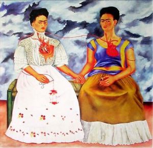 300x290 Frida Kahlo Oil Painting On Canvas Classic Wall Decor The Two - Frida Painting