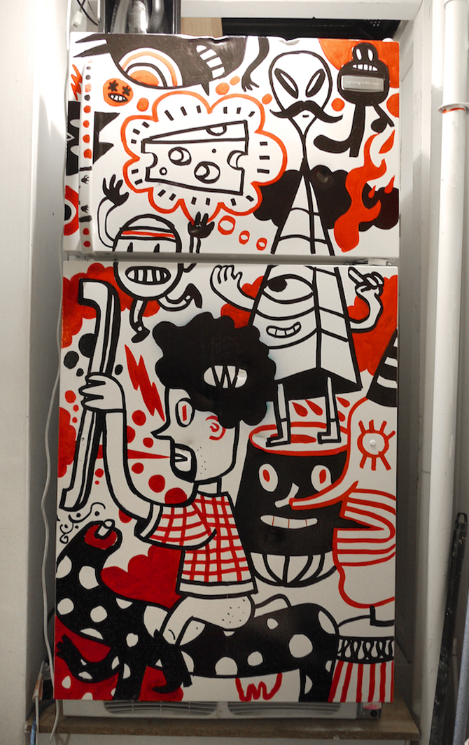 670x1064 Fridge Painting Party - Fridge Painting