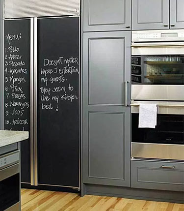 375x429 How To Make A Chalkboard Fridge Tips, Tricks Amp Ideas - Fridge Painting