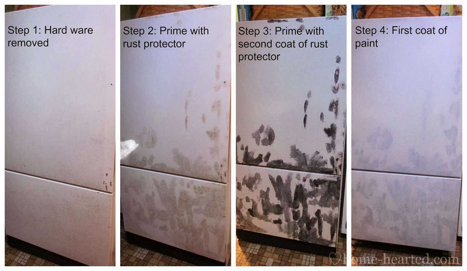 1600x929 How To Paint A Refrigerator (Easier Than You Think!) - Fridge Painting