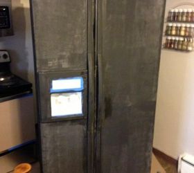 280x250 I Painted My Refrigerator With Chalkboard Paint. Hometalk - Fridge Painting