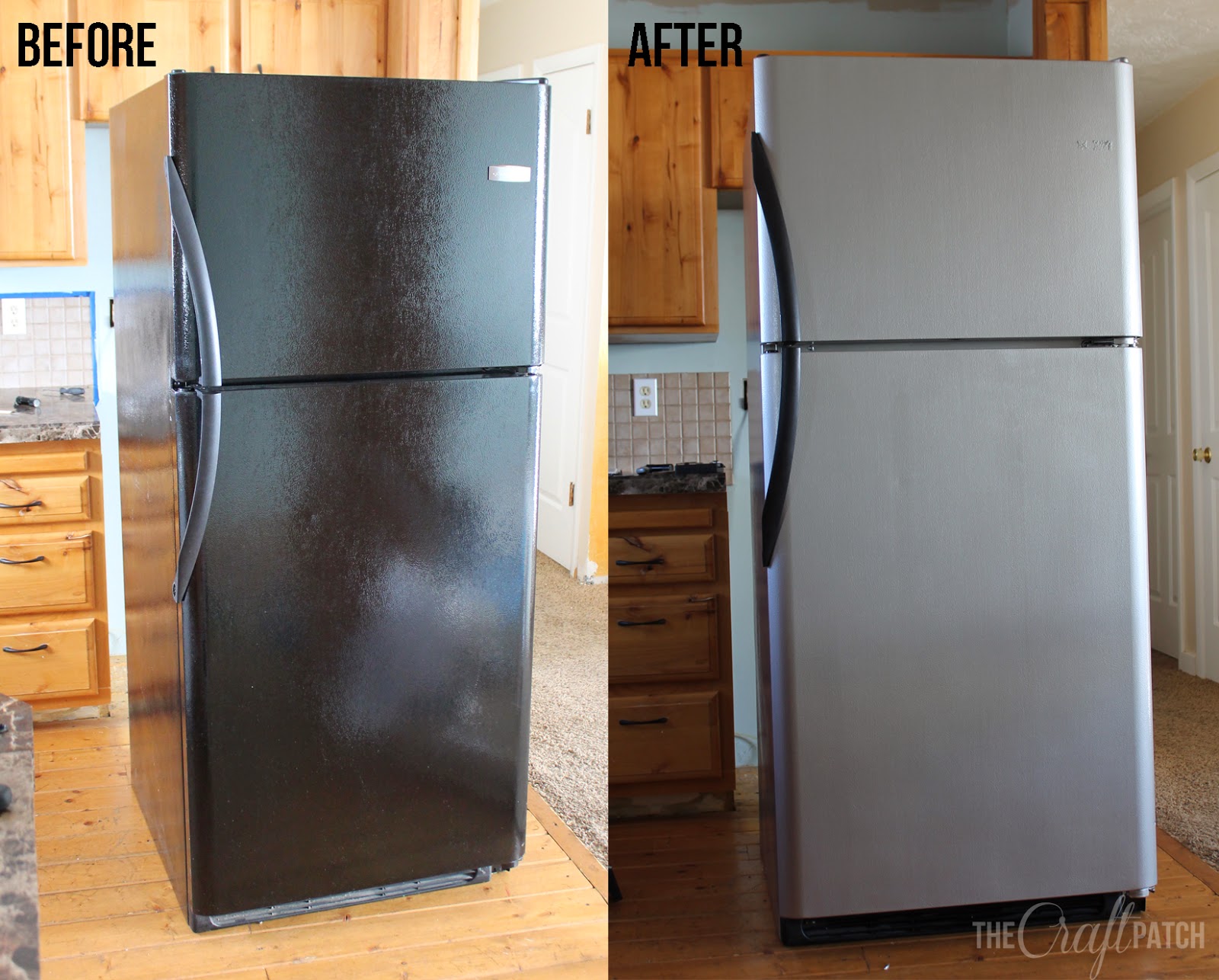 1600x1286 Black Refrigerator Paint - Fridge Painting