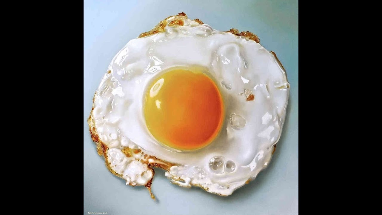 1280x720 Fried Egg Painting How To Draw A Fried Egg Canvas Painting Very - Fried Egg Painting