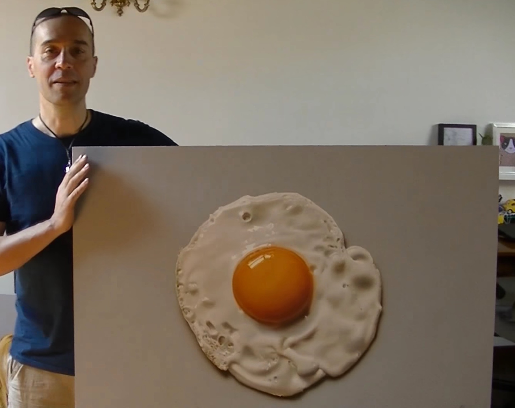 1782x1411 Painting A Hyper Realistic Fried Egg A Time Lapse Video Boing Boing - Fried Egg Painting