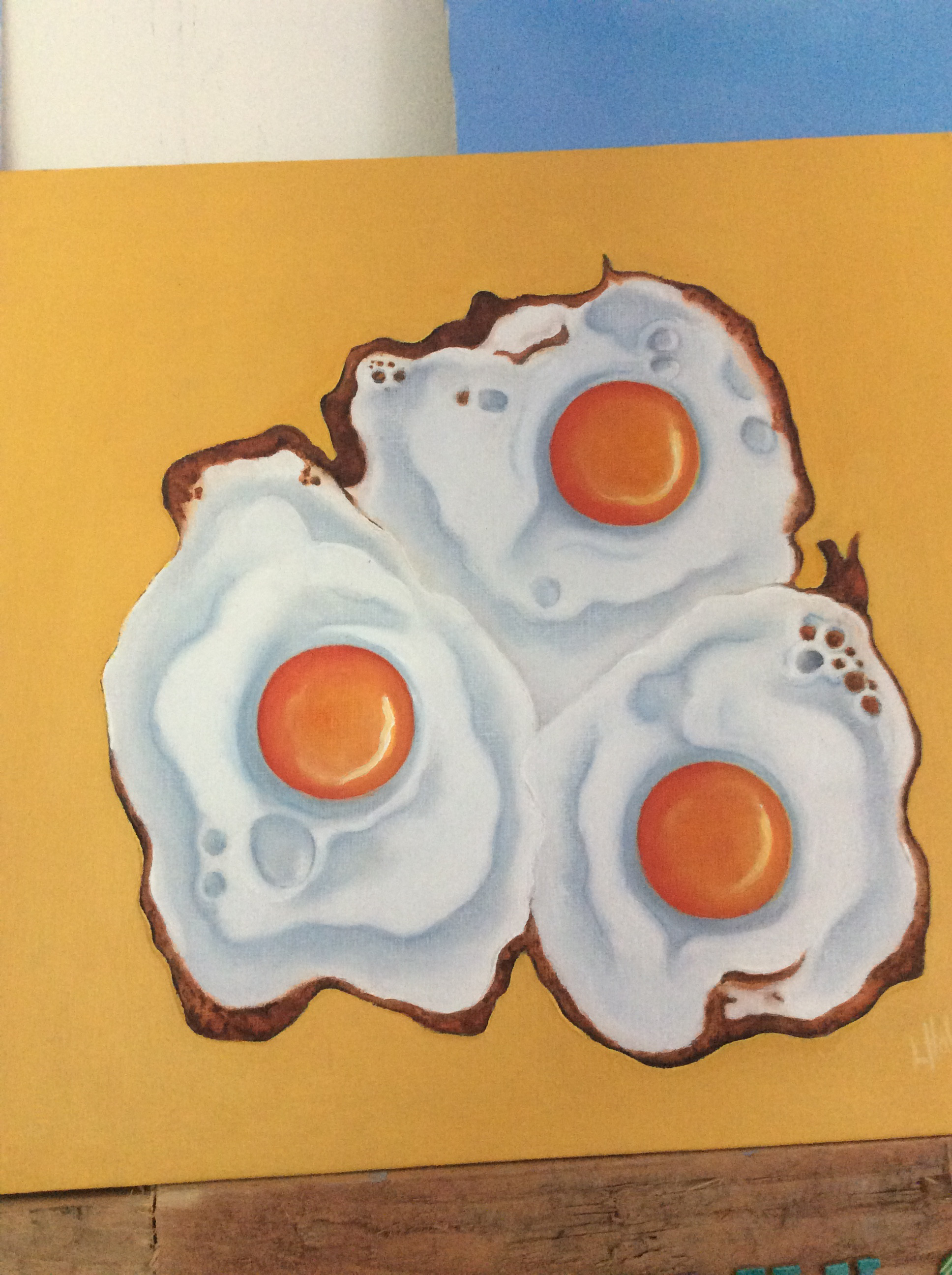 1936x2592 Fried Eggs The Fried Egg Painting - Fried Egg Painting