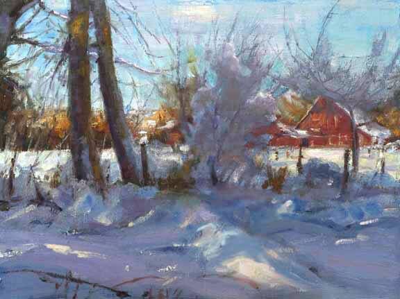 576x431 Howard Friedland Art Snow Paintings - Friedland Painting