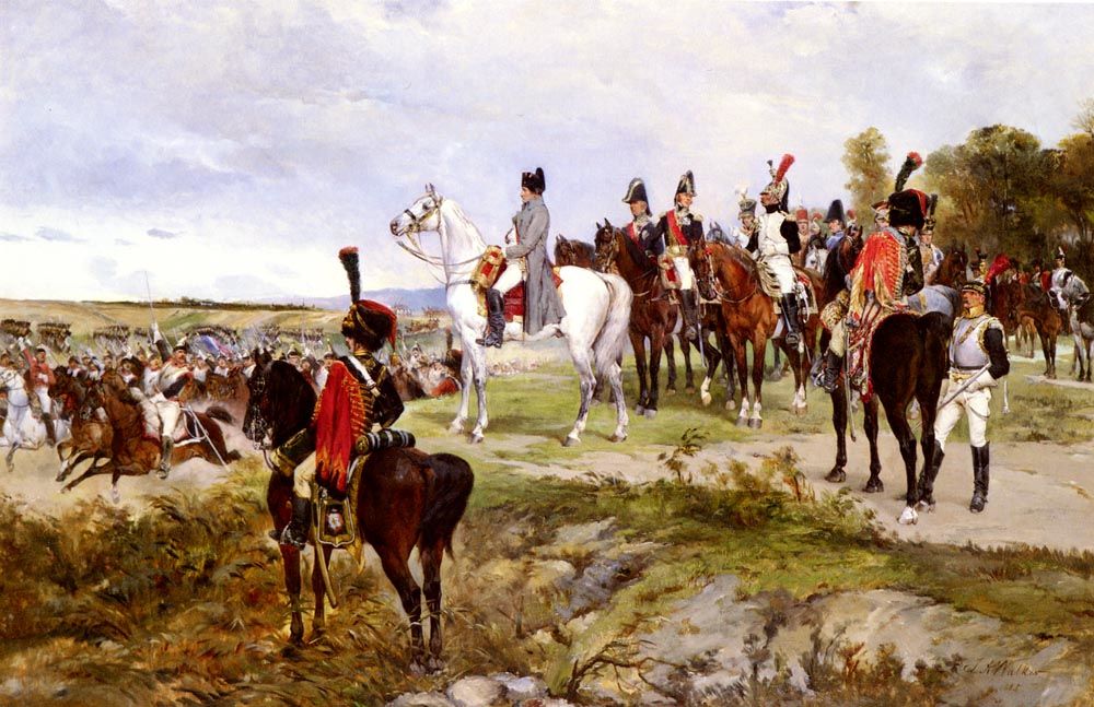 1000x647 Napoleon Watching The Battle Of Friedland, 1807 By James Alexander - Friedland Painting