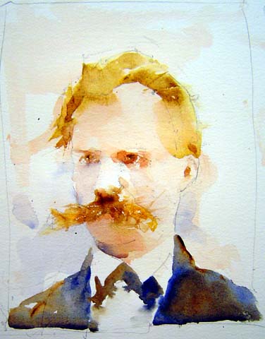 376x480 Friedrich Nietzsche - Friedrich Nietzsche Painting