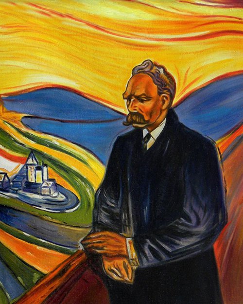 500x625 Friedrich Nietzsche Painting Edvard Munch Oil Paintings - Friedrich Nietzsche Painting