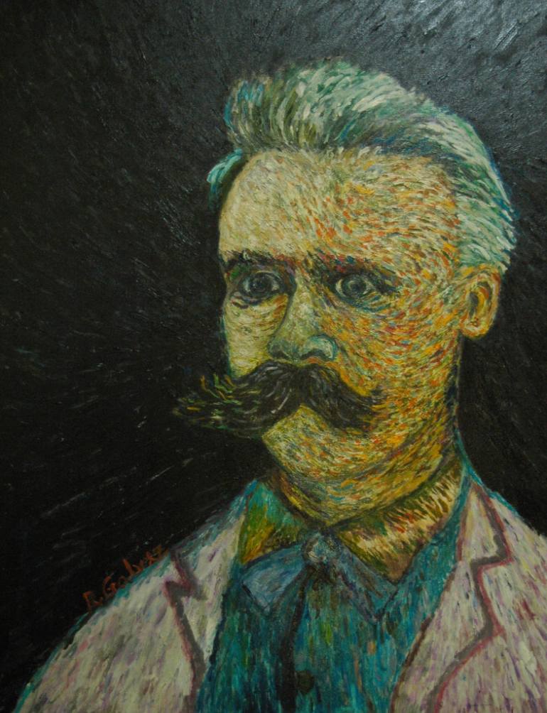 770x1004 Saatchi Art Friedrich Nietzsche Painting By Richio Galvez - Friedrich Nietzsche Painting
