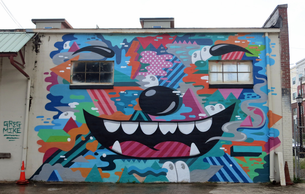 1024x653 The Friendly Monster By Greg Mike Wiredforlego - Friendly Monster Painting