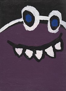 218x300 Baby Monster Paintings - Friendly Monster Painting