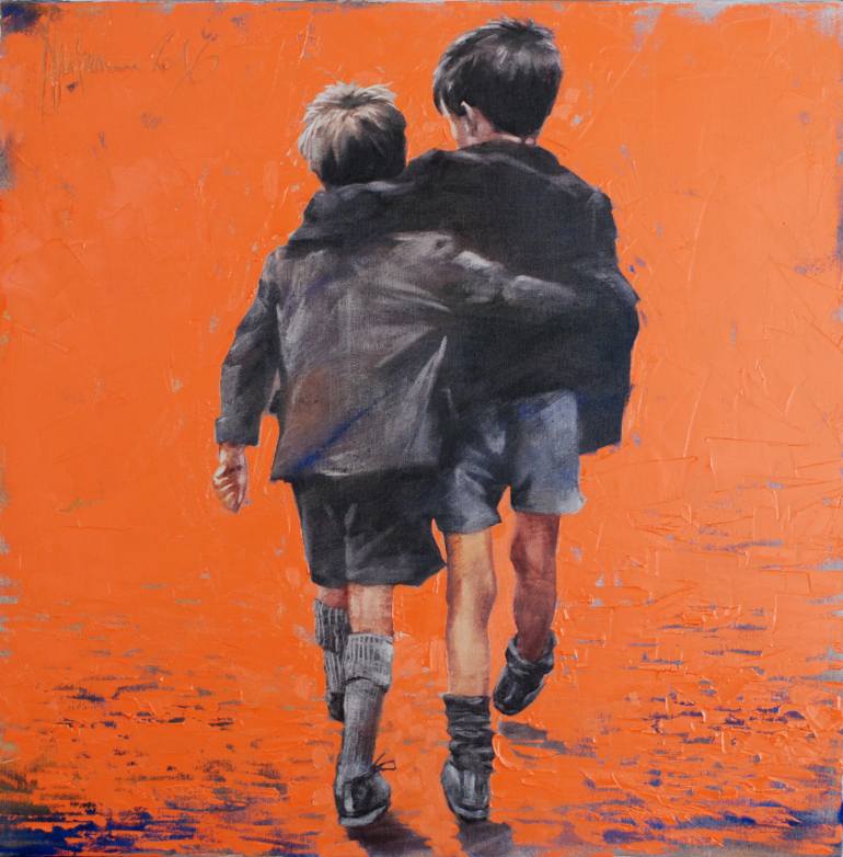 770x782 Saatchi Art Old Friends Painting By Igor Shulman - Friends Painting