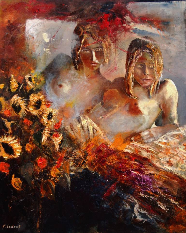 770x965 Saatchi Art Two Friends Painting By Pol Ledent - Friends Painting